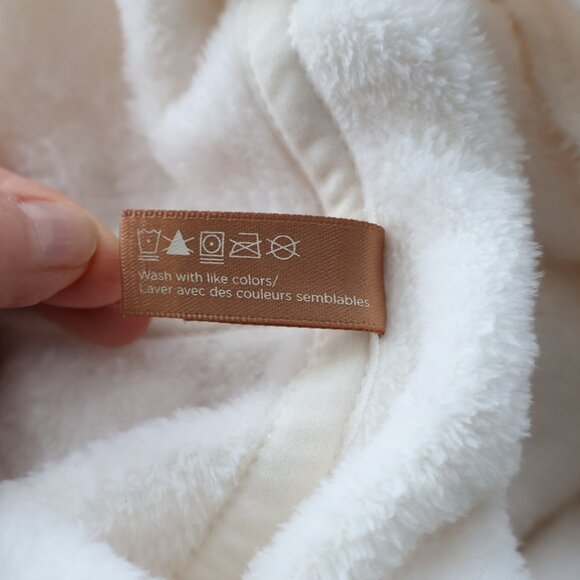 Plush Seep Robe- Denver Hayes- Size L- Off-white/cream - Picture 8 of 9